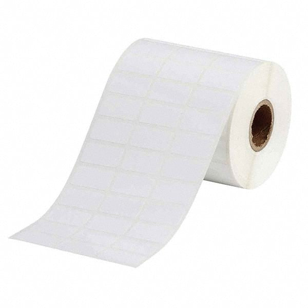 Label Maker Label: White, Polyester, 5,000 per Roll