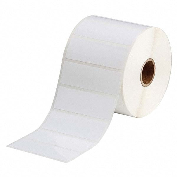 Label Maker Label: White, Polyester, 1,500 per Roll