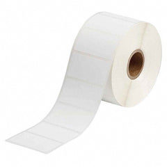 Label Maker Label: White, Polyester, 1,500 per Roll