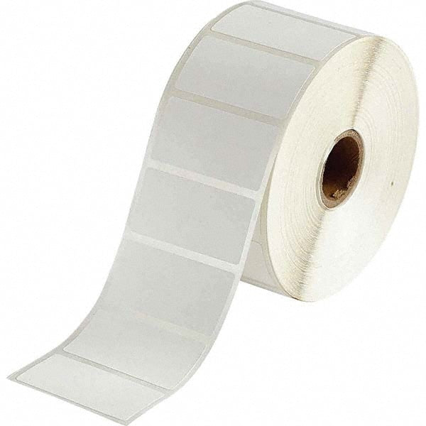 Label Maker Label: White, Polypropylene, 1,500 per Roll