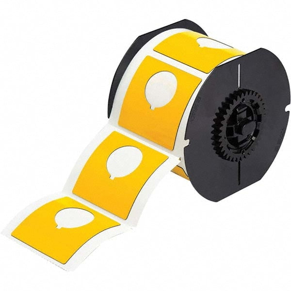 Label Maker Label: Yellow, Polyester, 145 per Roll