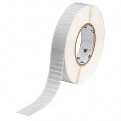 Label Maker Label: White, Polyimide, 10,000 per Roll