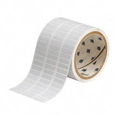 Label Maker Label: White, Polyimide, 10,000 per Roll