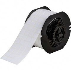 Label Maker Label: White, Polyester, 1/2" OAW, 5,000 per Roll