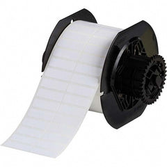 Label Maker Label: White, Polyester, 1-1/4" OAW, 5,000 per Roll