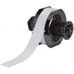 Label Maker Label: White, Polyester, 1-1/4" OAW, 5,000 per Roll