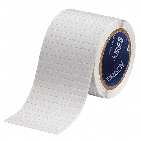 Label Maker Label: White, Polyimide, 3/4" OAW, 10,000 per Roll