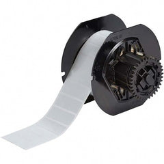 Label Maker Label: White, Polyester, 1,500 per Roll