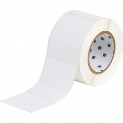 Label Maker Label: White, Polyester, 1,000 per Roll