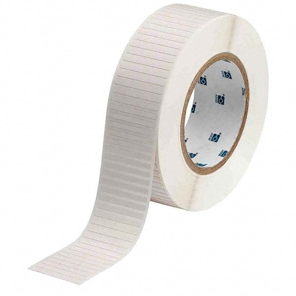 Label Maker Label: White, Polyimide, 1-1/2" OAW, 10,000 per Roll