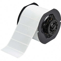 Label Maker Label: Light Gray, Metallized Polyester, 1,500 per Roll