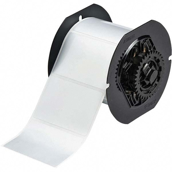 Label Maker Label: Silver, Metallized Polyester, 500 per Roll