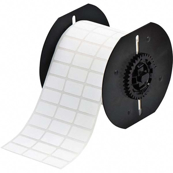 Label Maker Label: White, Polyester, 5,000 per Roll