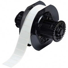 Label Maker Label: White, Polyester, 2,500 per Roll