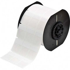 Label Maker Label: Clear & White, Vinyl, 2,500 per Roll