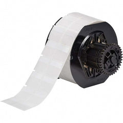 Label Maker Label: Clear & White, Vinyl, 2,500 per Roll