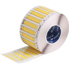 Label Maker Label: Yellow, Polyurethane, 1,000 per Roll