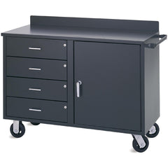 Mobile Work Benches; Bench Type: Industrial; Depth (Inch): 22; Load Capacity (Lb. - 3 Decimals): 1400.000; Color: Gray