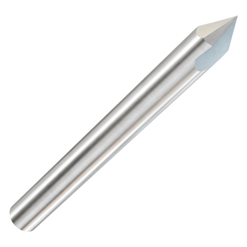 Chamfer Mill: 3/16" Dia, 3/16" Shank Dia, 30 deg, 2 Flute, Solid Carbide, Single End