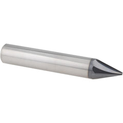 Chamfer Mill: 1/2" Dia, 1/2" Shank Dia, 20 deg, 4 Flute, Solid Carbide, Single End