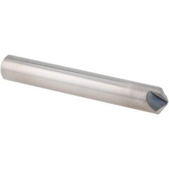 Chamfer Mill: 3/8" Dia, 3/8" Shank Dia, 60 deg, 3 Flute, Solid Carbide, Single End