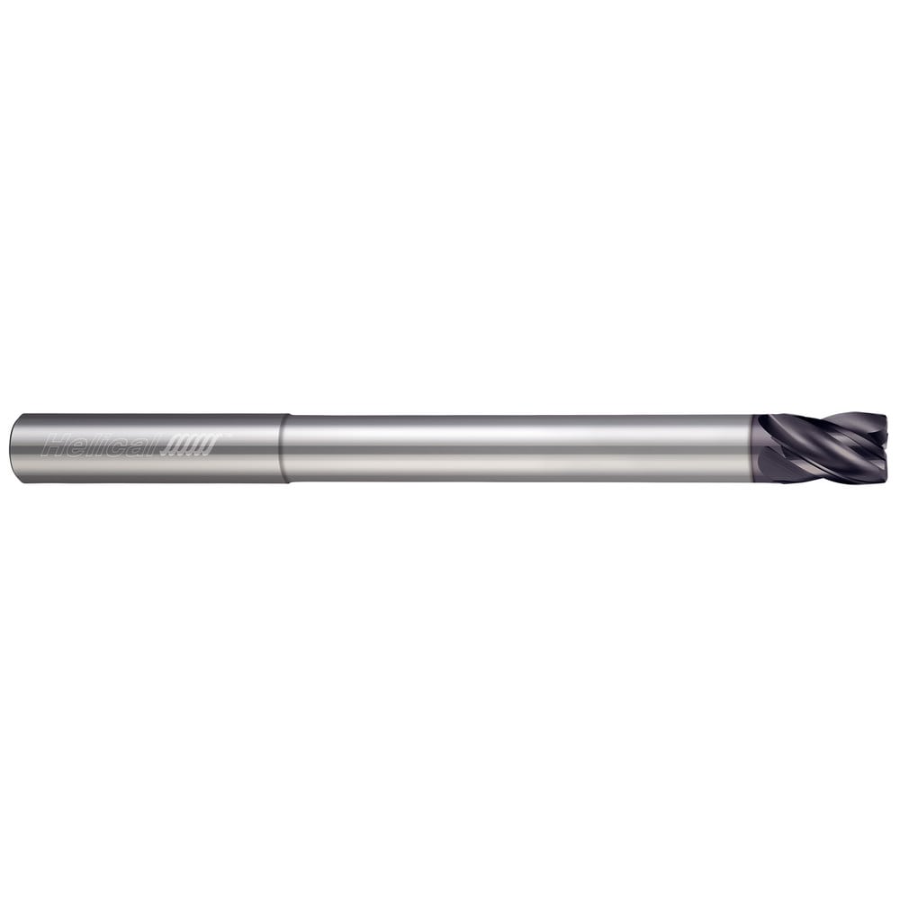 Corner Radius End Mill: 3/4" Dia, 1" LOC, 0.0300" Radius, 4 Flute, Solid Carbide