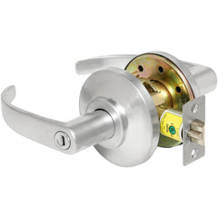 Lever Locksets; Lockset Type: Privacy; Key Type: Keyed Different; Back Set: 2-3/4; Cylinder Type: Non-Keyed; Material: Metal; Door Thickness: 1-3/8 to 2; Finish: Satin Chrome