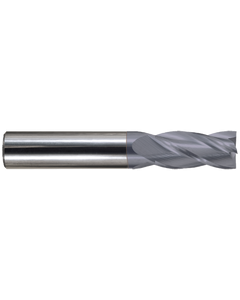 7/16″ × 7/16″ × 1″ × 2 3/4″ 4 Flute Square End Carbide End Mill-Plain Shank