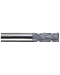 7/16″ × 7/16″ × 1″ × 2 3/4″ 4 Flute Square End Carbide End Mill-Plain Shank