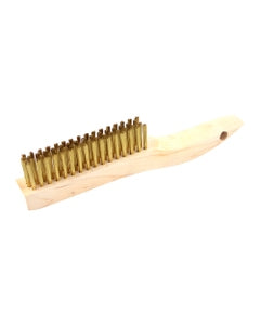 1″ × 1 1/8″ × 10 1/4″, Brass Bristle, Shoe Handle Hand Scratch Brushes