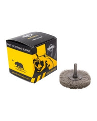 2″ Diameter × 1/2″ Width, 600 Grit, Aluminum Oxide, 0.012″ Crimped Bristle, Wheel Brush