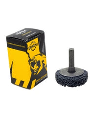 1 1/2″ Diameter × 0.437″ Width, 120 Grit, Silicon Carbide, 0.040″ Crimped Bristle, Wheel Brush