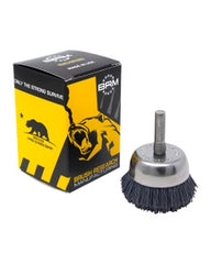 ‎0.022″ Bristle Dia., 1-3/4″ × 1/2″ 320 Grit Silicon Carbide, Small Diameter Cup Brush