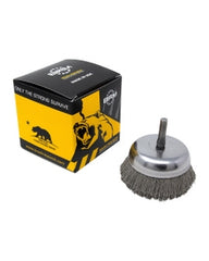 ‎0.018″ Bristle Dia., 2-3/4″ × 3/4″ 500 Grit Aluminum Oxide, Small Diameter Cup Brush