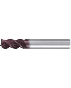 Square End Mill; 20 mm Dia. × 32 mm LOC × 20 mm Shank Dia. × 104 mm OAL ; 3 FL ; Carbide ; AlTiN ; Series 2518A