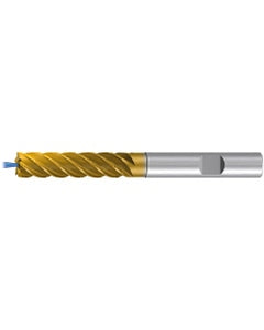 Square End Mill; 10 mm Dia. × 40 mm LOC × 10 mm Shank Dia. × 95 mm OAL ; 5 FL ; Carbide ; TiAlN+TiN ; Series 2541TZ