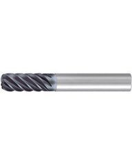 ‎Corner Radius End Mill; 3/8″ Dia. × 7/8″ LOC × 3/8″ Shank Dia. × 2-3/4″ OAL ; 6 FL ; Carbide ; AlCr ; 0.03″ R