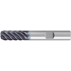 ‎Corner Radius End Mill; 5/8″ Dia. × 1-1/4″ LOC × 5/8″ Shank Dia. × 3-1/2″ OAL ; 6 FL ; Carbide ; AlCr ; 0.09″ R