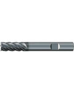 ‎Square End Mill; 1/4″ Dia. × 1/2″ LOC × 1/4″ Shank Dia. × 2-1/4″ OAL ; 4 FL ; Carbide ; AlCr ; Series 2571L