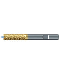 ‎Square End Mill; 1/2″ Dia. × 1-1/2″ LOC × 1/2″ Shank Dia. × 3-3/4″ OAL ; 5 FL ; Carbide ; TiAlN+TiN ; Series 2579TZ