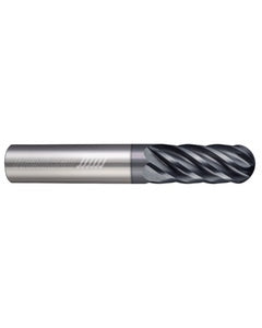 0.3125″ Dia. × 0.3125″ Shank × 0.75″ DOC × 2.5″ OAL, APLUS, 6 Flute, Ballnose End Mill