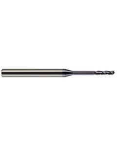 ‎3/32″ Dia. × 3/4″ LOC × 1/8″ Shank Size × 2-1/2″ OAL, 3 Flute, Carbide, TiAlN, Ballnose Endmill