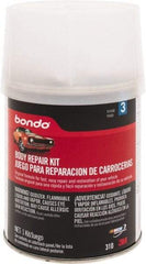 3M - 4 Piece Body Repair Kit - 16 oz Body Filler, .50 oz Cream Hardener, Metal Body Patch, Spreader - Makers Industrial Supply