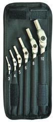 6 Piece - 3 - 10mm -Chrome HexPro Pivot Head Hex Wrench Set - Makers Industrial Supply