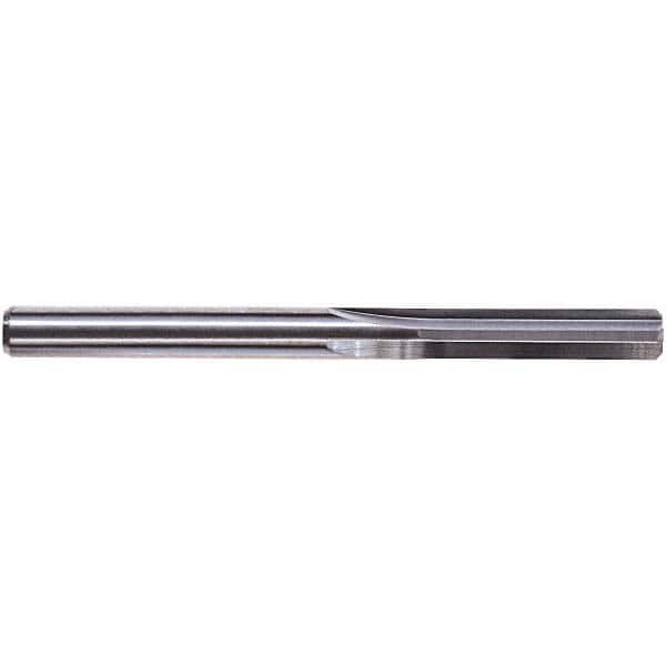 Chucking Reamer: 0.2539″ Dia, 3-1/4″ OAL, 1-1/8″ Flute Length, Straight Shank, Solid Carbide 6 Flute, RH