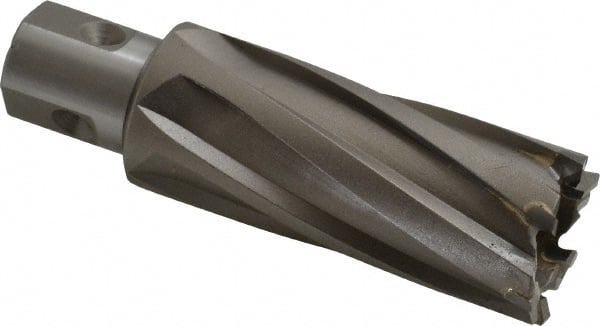 Nitto Kohki - 1-1/16" Diam x 2" Deep Carbide-Tipped Annular Cutter - Exact Industrial Supply