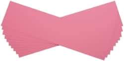 Made in USA - 10 Piece, 5" Wide x 20" Long Plastic Shim Stock Sheet - Pink, ±10% Tolerance - Makers Industrial Supply