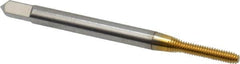 Balax - #2-56 UNC H7 Thread Limit Bottoming Thread Forming Tap - High Speed Steel, TiN Finish, 1-3/4" OAL, 7/16" Thread Length, Right Hand Thread, Series BXB - Makers Industrial Supply