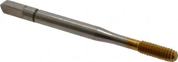 Balax - #8-32 UNC H7 Thread Limit Bottoming Thread Forming Tap - High Speed Steel, TiN Finish, 2-1/8" OAL, 3/4" Thread Length, Right Hand Thread, Series BXB - Makers Industrial Supply