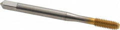 Balax - #8-32 UNC H10 Thread Limit Bottoming Thread Forming Tap - High Speed Steel, TiN Finish, 2-1/8" OAL, 3/4" Thread Length, Right Hand Thread, Series BXB - Makers Industrial Supply